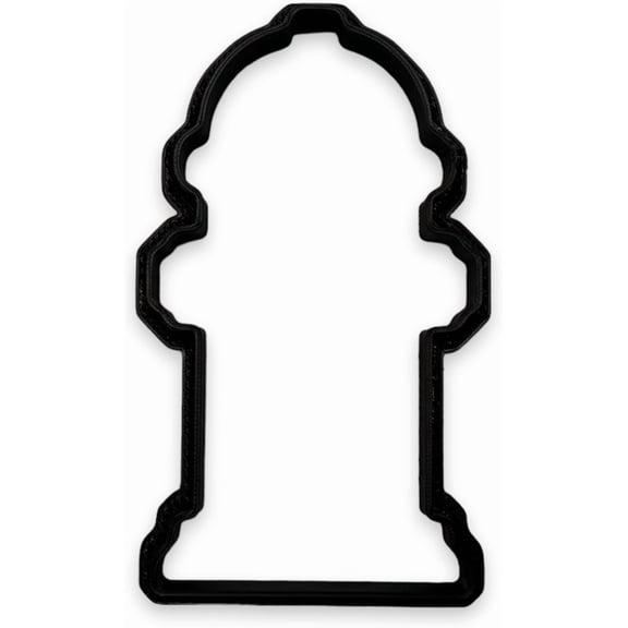 Fire Hydrant Cookie Cutter with Easy Push Design (4 inch)