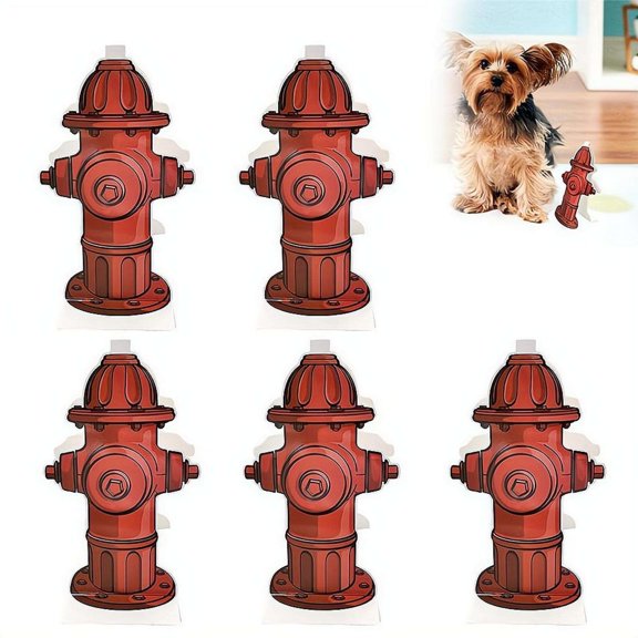 Fire Hydrant for Dogs to Pee On - 7.5 x 4.3in Dog Fire Hydrant Pee Posts,Dogs Peeing Posts Guide Paper Peeing Trainer for Puppies Potty Training Pad Guide