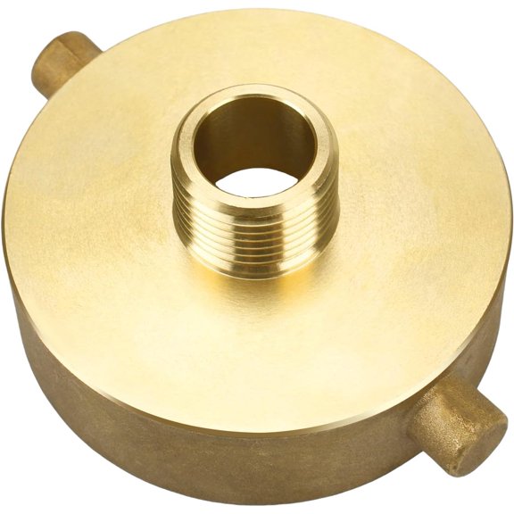 Fire Hydrant GANGZI Adapter - 2-1/2" NST(NH) Female x 3/4" GHT Male Brass Fire Hydrant Adapter with Pin Lug Fire Equipment Hydrant to Garden GANGZI Adapter