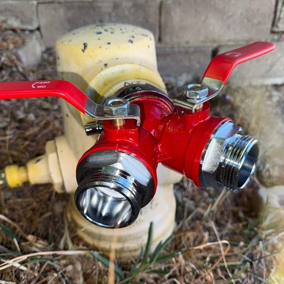 Ace Fire Defense Brass Gated WYE Fire Hydrant Hose Splitter Valve