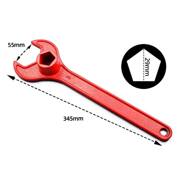 Fire Hydrant Spanner Heavy Duty Tool with Ergonomic Design for Quick and Efficient Operation (345mm)