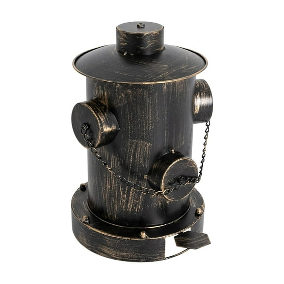Fire Hydrant Trash Can, Retro Creative Garbage Can Vintage Trash Can with Portable Handle Inner Bucket Large Capacity, Pedal Trash Can Indoor Outdoor Waste Bins for Park Garden Kitchen (Bronze)