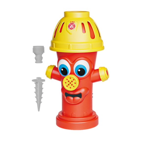 Fire Hydrant Yard Sprinkler Party Set – Rotating Water Spray with Baseball Accessories,Interactive Backyard Summer Fun for Kids,Outdoor Cooling Play Toy A