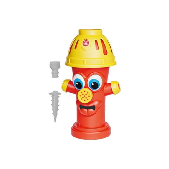 Fire Hydrant Yard Sprinkler Party Set – Rotating Water Spray with Baseball Accessories,Interactive Backyard Summer Fun for Kids,Outdoor Cooling Play Toy A