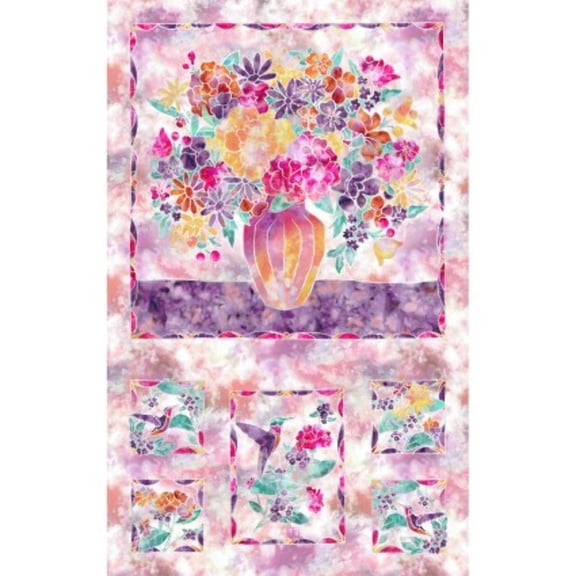 Fire Ice Panel (27") Cotton Fabric