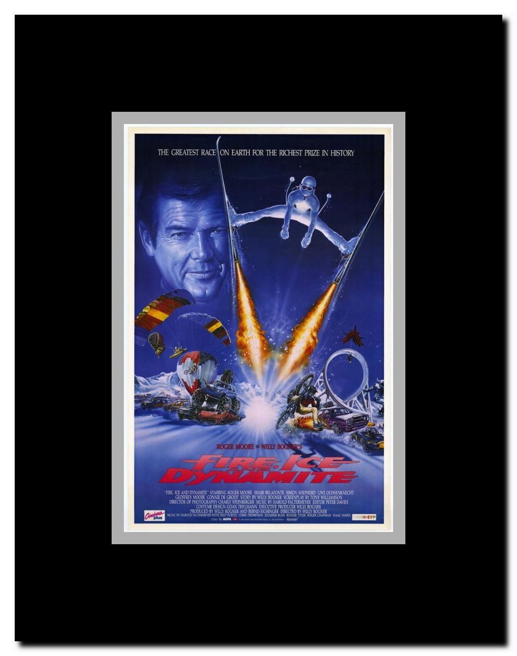 Fire Ice and Dynamite Framed Movie Poster