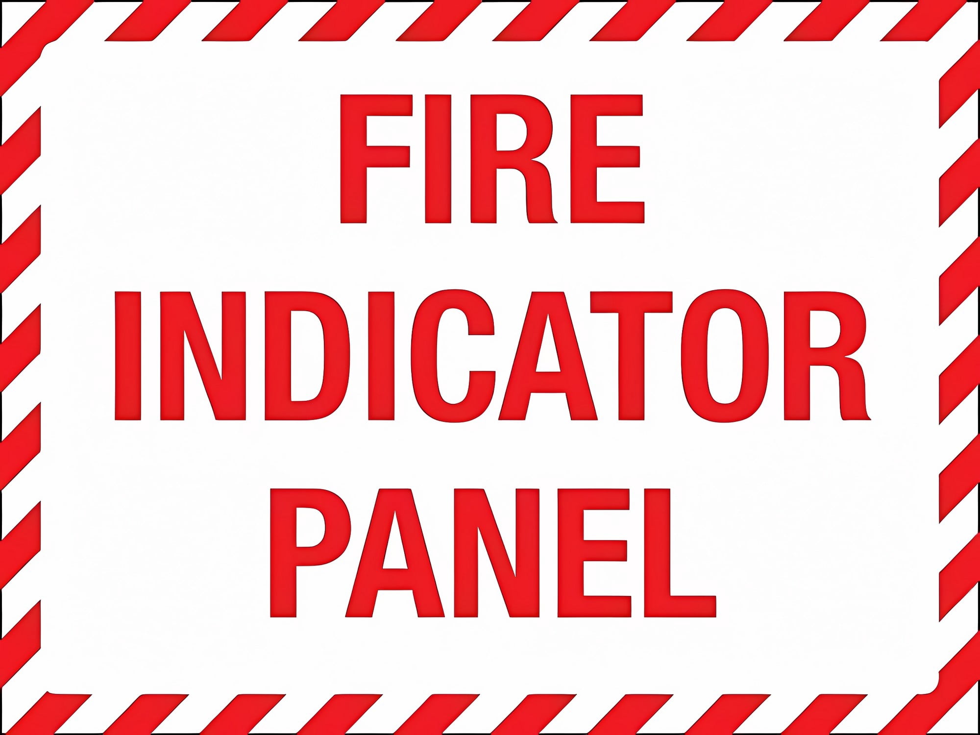 Fire Indicator Panel Sign - 8"x12" Aluminum Metal Tin Safety ...