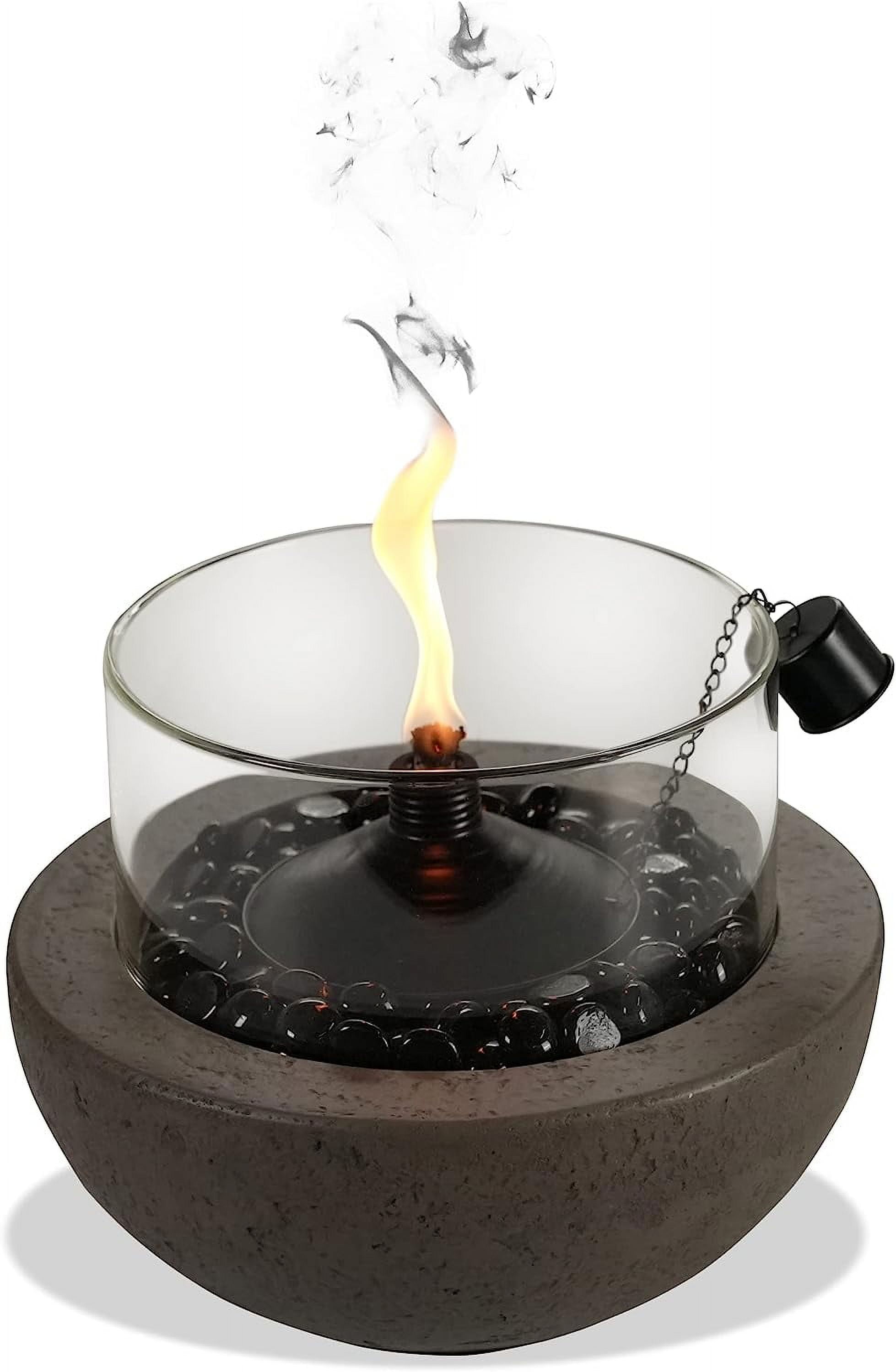 Fire Island 10.5 Inch Outdoor Patio Tabletop Citronella Fire Bowl