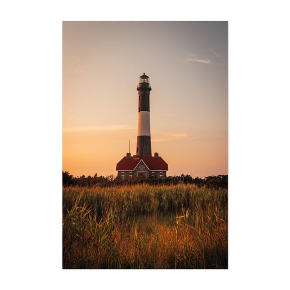 Fire Island Sunset - Fire Island New York Photography Unframed Wall Art Print 5 x 7 inches