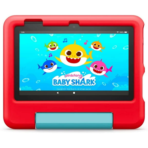 Fire Kids Tablet 7 inch, 16GB ROM, HD Display  | RED
