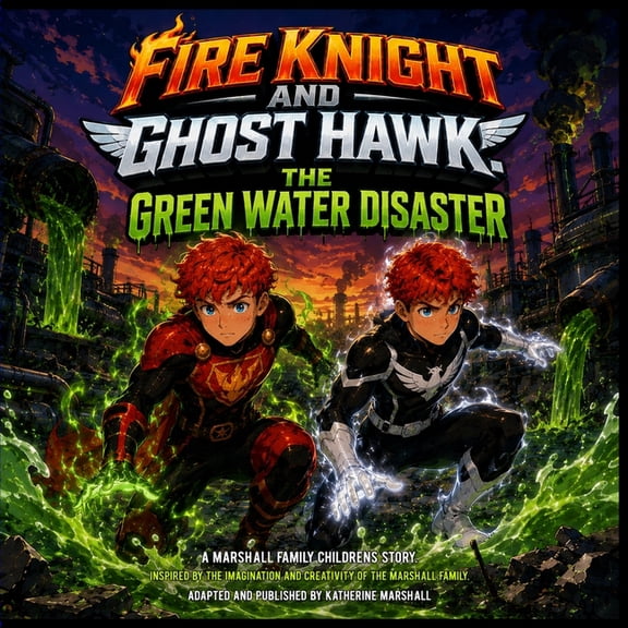Marshall Family Children's Stories Fire Knight and Ghost Hawk: The Green Water Disaster, Book 3, (Paperback)