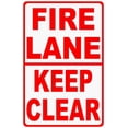 thumbnail image 1 of Fire Lane Keep Clear Sign, 1 of 1