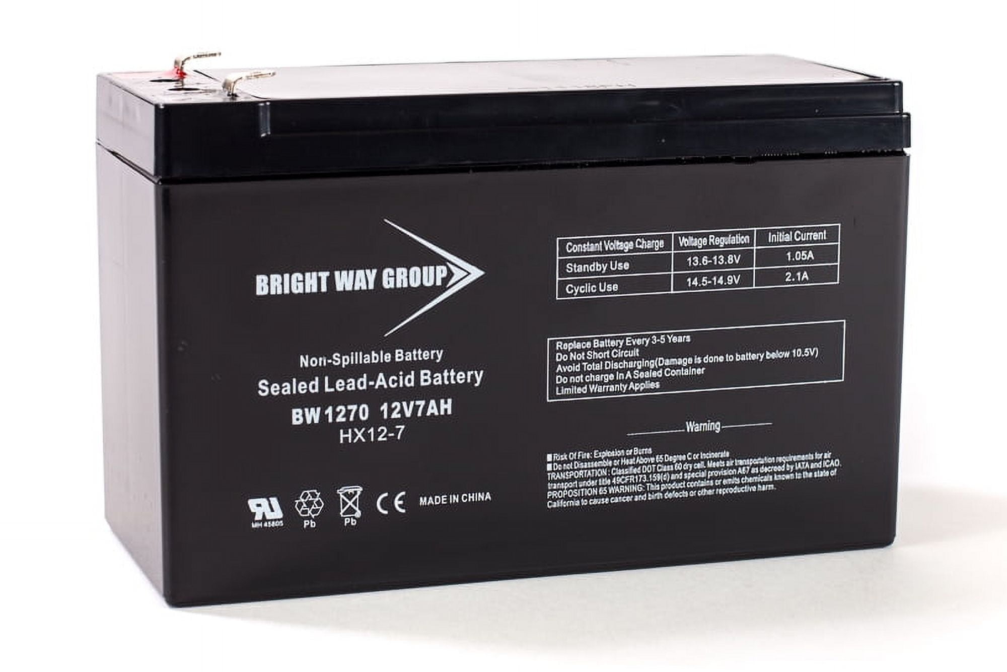 Fire-Lite MS-25E Replacement Battery by Bright Way