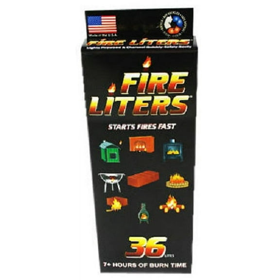 Fire Liters 10836 36-Pack Of Fire Lighter Starter Cubes - Quantity of 8