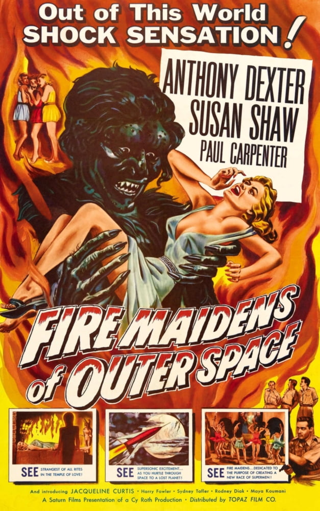 Fire Maidens Of Outer Space Canvas Art - (11 x 17)