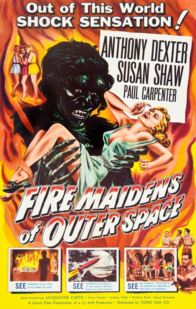 Fire Maidens Of Outer Space Canvas Art - (24 x 36)