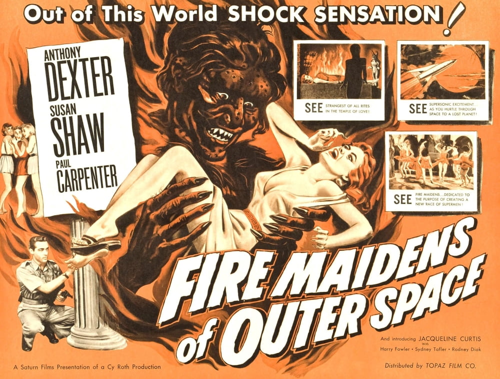Fire Maidens Of Outer Space Canvas Art - (28 x 22)
