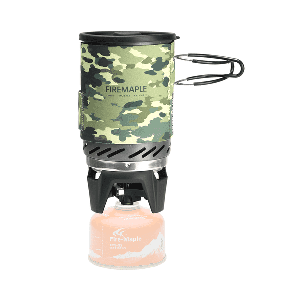 Fire-Maple Fixed Star 1 Backpacking Stove System, 1 Liter, 18 oz, Camouflage