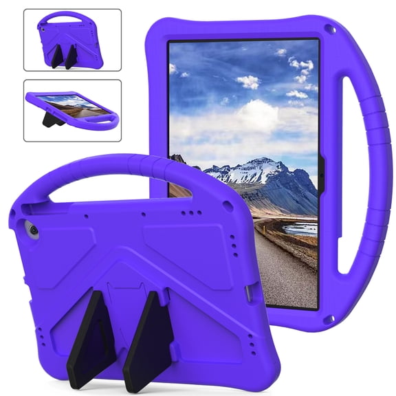 Fire Max 11 Tablet Case for Kids (13th Generation, 2023 Release), Dteck Lightweight Shockproof Kid-Proof Cover with Handle Kickstand for Amazon Kindle Fire Max 11, Purple