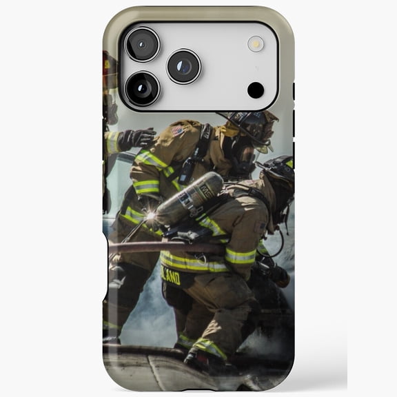Fire Men Brave Heroes Firefighter Group iPhone Case 17 16 15 14 13 12 11 Pro Max