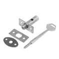 thumbnail image 1 of Fire Metal Hidden Manager Door Locks with keys Tubewell Mortise Silver Tone, 1 of 4