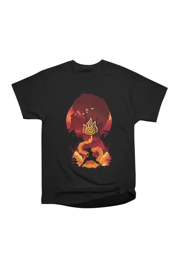 Fire Nation Landscape T-Shirt Tee Gift For Him Merch For Her Apparel For Friend
