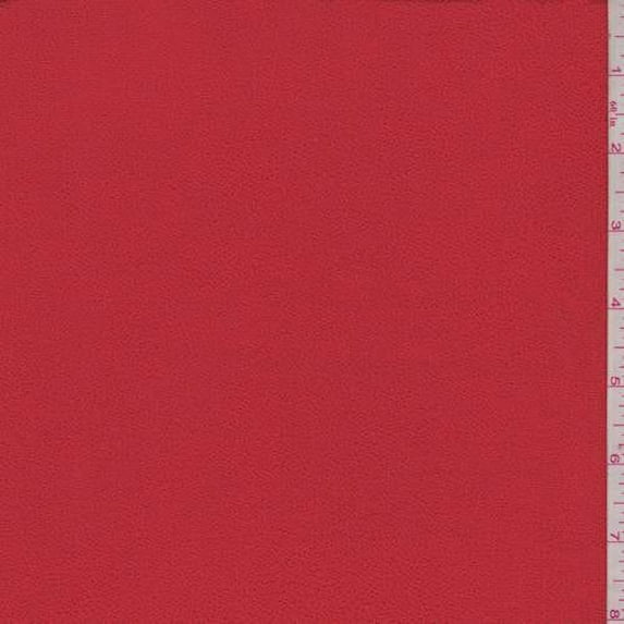 Fire Orange Rayon Pebble Crepe, Fabric By the Yard