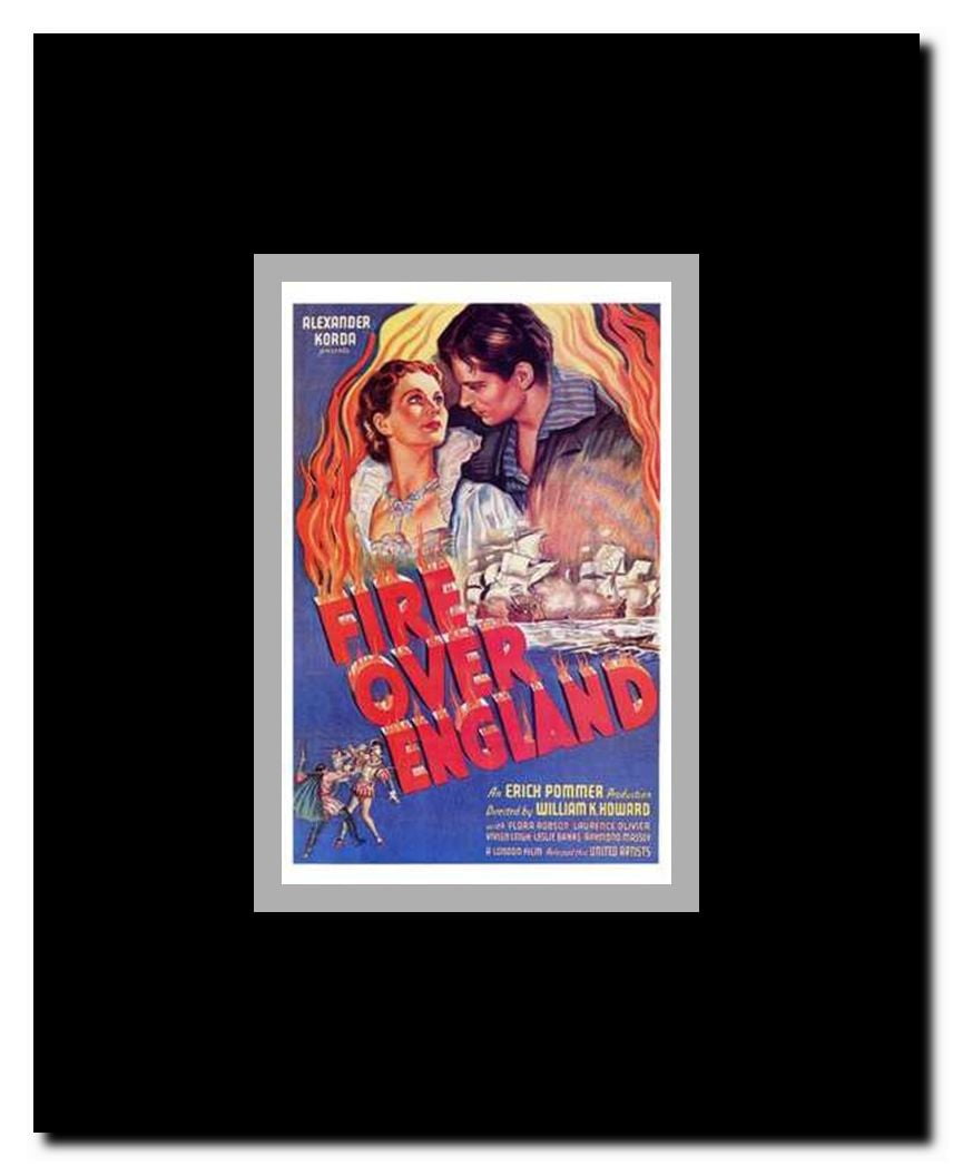 Fire Over England Framed Movie Poster