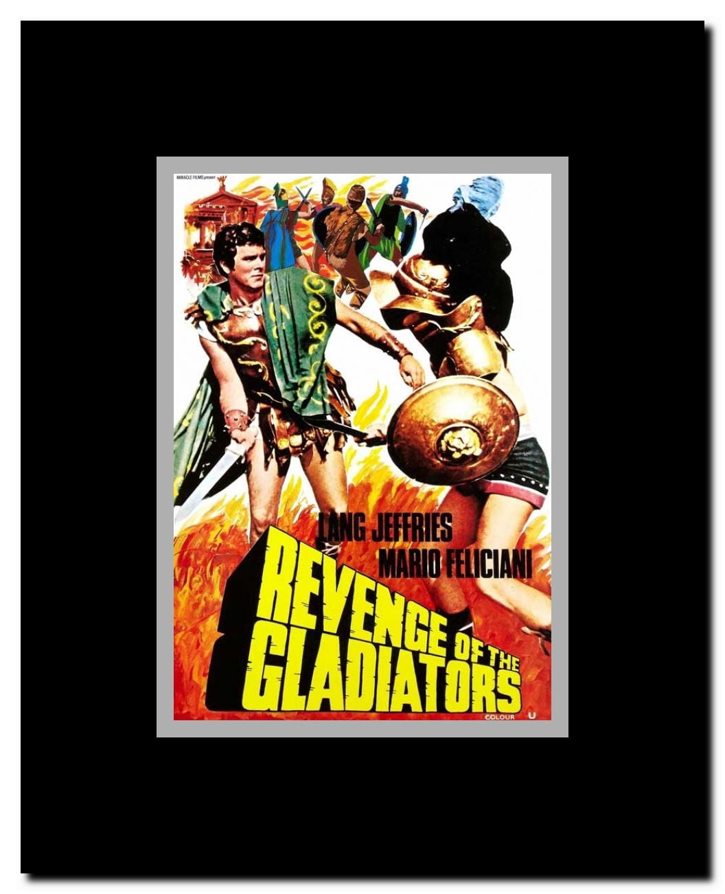 Fire Over Rome Framed Movie Poster