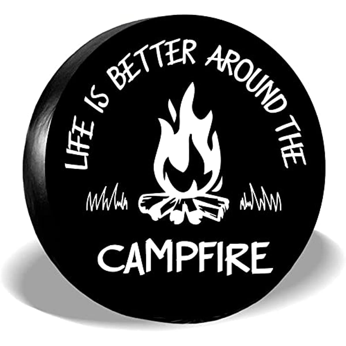 Fire Pattern Universal Spare Tire Covers RV Travel Trailer Camper Truck