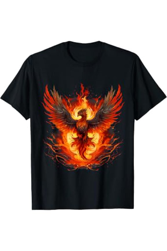Fire Phoenix Bird Mythical Rejuvenation Rising T-Shirt