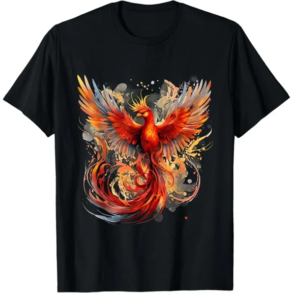 Fire Phoenix Bird Phoenix Rising Rejuvenation Reborn Phoenix T-Shirt, Unisex Tee