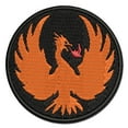 thumbnail image 1 of Fire Phoenix Bird Rising Applique Multi-Color Embroidered Iron-On Patch - 3.5 Inch Large, 1 of 5