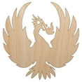 thumbnail image 1 of Fire Phoenix Bird Rising Wood Holiday Christmas Tree Ornament Unfinished DIY Pre-Drilled Craft, 1 of 7