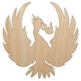 thumbnail image 1 of Fire Phoenix Bird Rising Wood Shape Unfinished Piece Cutout Craft DIY Projects - 4.70 Inch Size - 1/8 Inch Thick, 1 of 7