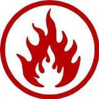 Fire Picture Art - Living Room Peel & Stick Sticker - Vinyl Wall Decal