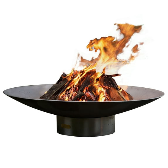 Fire Pit Art BV70-Match Lit - NG 18 x 70.5 in. 400K BTU Bella Vita Penta Fire Pit, Stainless - Match Lit - Natural Gas
