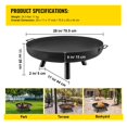 Fire Pit Bowl BBQ Stove Carbon Steel / Cast Iron For Keeping Warm