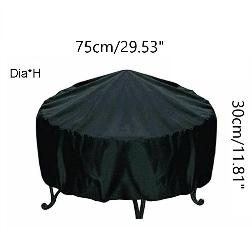 Fire Pit Cover 30 Inch, Round Fire Bowl Cover Heavy Duty Waterproof