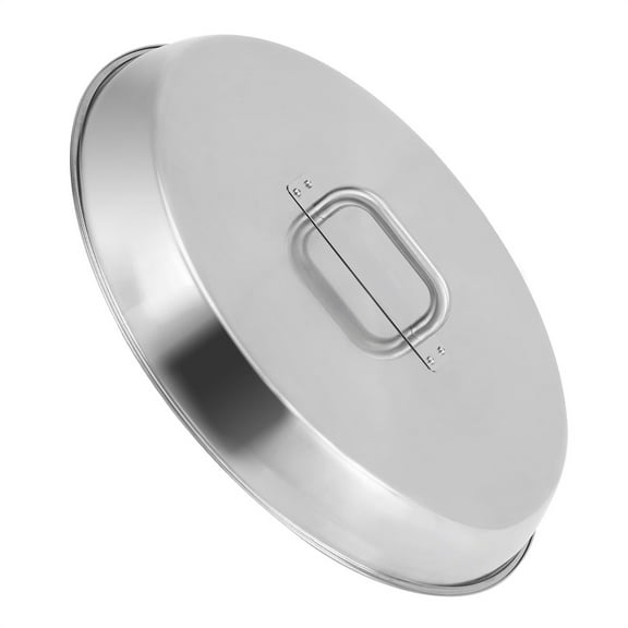 Fire Pit Cover - Compatible with Bonfire, Round Stainless Steel with Handle, Fits Inset Fire Pit, Perfect for Outdoor Patio Camping,Silver