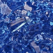 Fire Pit Essentials Original Indoor/Outdoor Firepit/Fireplace Glass Deep Sea Blue, Regular 1/4 Inch