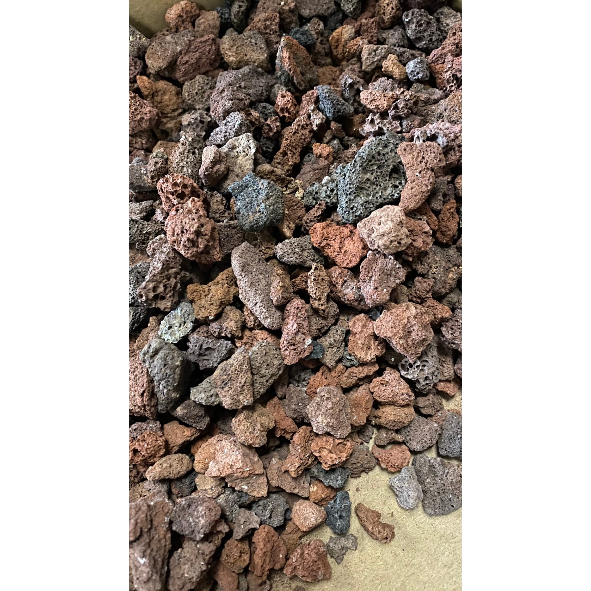 Fire Pit Fireproof and Heatproof Volcanic Lava Rock 9 lbs - 3/8 Inch ...
