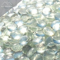 Fire Pit Glass - Crystal Clear Reflective Fire Glass Beads 3/4" - Reflective Fire Pit Glass Rocks - Blue Ridge Brand™ Reflective Glass Beads for Fireplace and Landscaping
