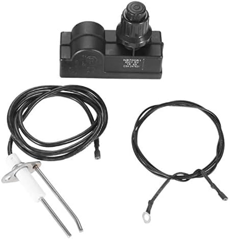 Fire Ignitor Fire Pit Ignitor Push Button Ignition Kit with 2 Outlets, Ground Wire ...
