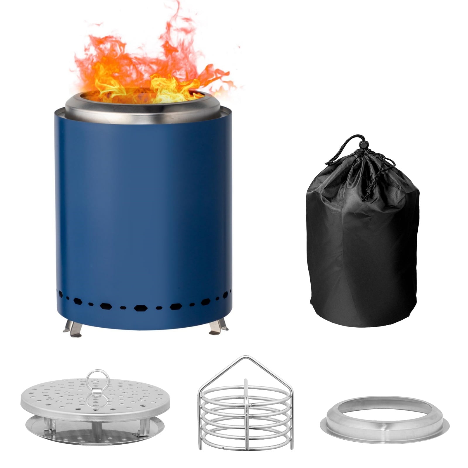Fire Pit for Outside, 10 inch Stainless Steel Smok