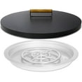 Fire Pit Pan Lid 22 Inch Compatible for 19” Round Drop In Fire Pit