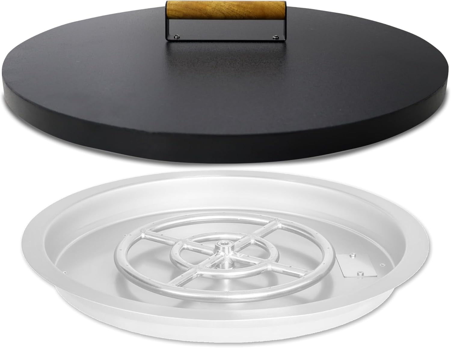 Fire Pit Pan Snuffer Lid 22 Inch Compatible for 19” Round Drop In