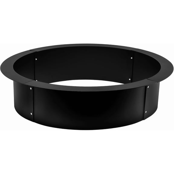 Fire Pit Ring 42x36x10 Inch, Fire Ring Insert DIY Campfire Liner, Heavy Duty Steel Fire Pit Liner, Smokeless Fire Pit for Camping Outdoors, Backyard Garden