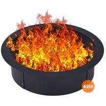 Fire Pit Ring, Heavy Duty Steel Fire Ring Insert DIY Campfire Liner, Smokeless Fire Pit 36-Inch Outer/30-Inch Inner Diameter for Camping Outdoors, Backyard Garden
