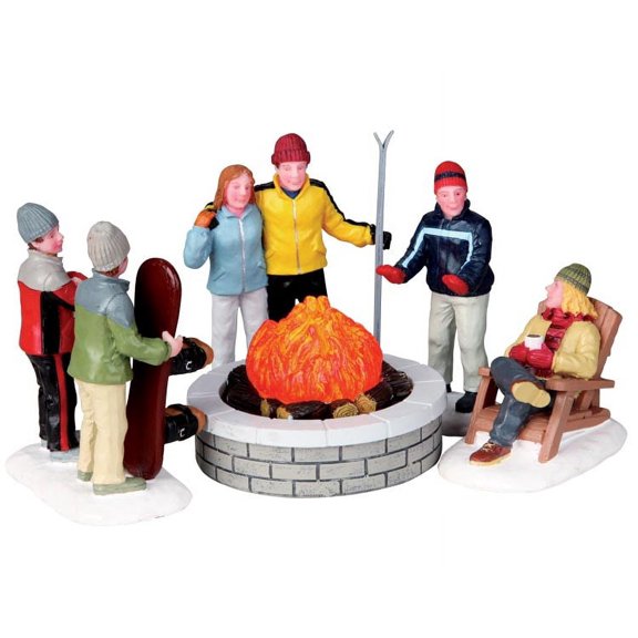 Fire Pit, Set Of 5, Battery Operated (4.5 volt)